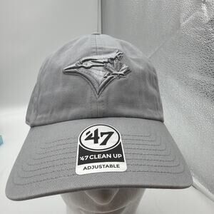 ’47 Toronto Blue Jays Gray Cap One Size MLB Baseball Clean Up